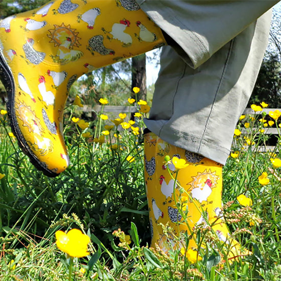 Sloggers Women's Mid-Calf 10" Boot in Chicken Daffodil Yellow