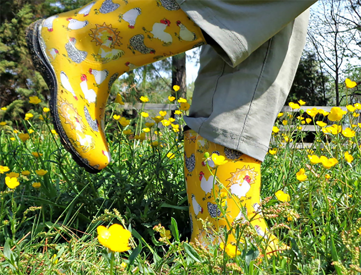 Sloggers Women's Mid-Calf 10" Boot in Chicken Daffodil Yellow