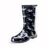 Sloggers Women's Mid-Calf 10" Boot in Black-White Polka Dot