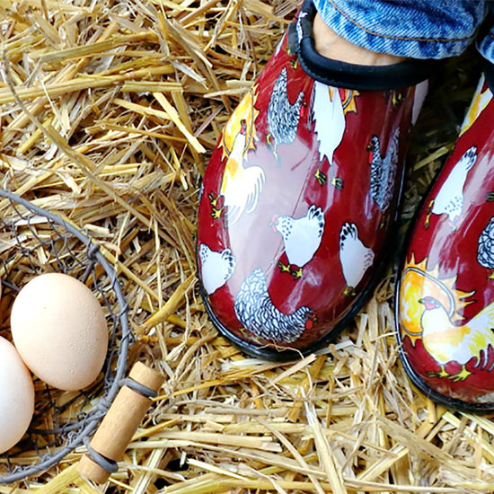 Sloggers Women's Original Garden Shoe in Chicken Barn Red