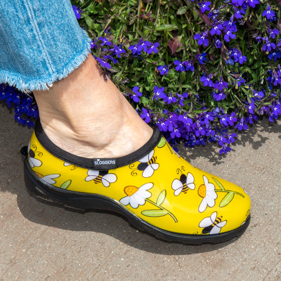 Sloggers Women's Original Garden Shoe in Bee Yellow