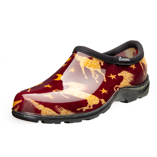 Sloggers Women's Original Garden Shoe in In Fields Black