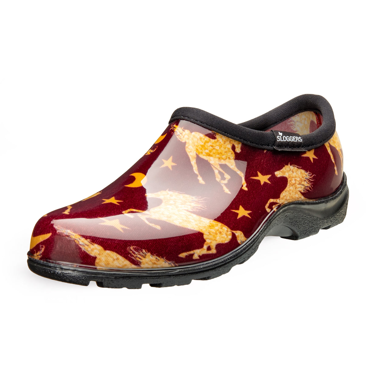 Sloggers Women's Original Garden Shoe in In Fields Black