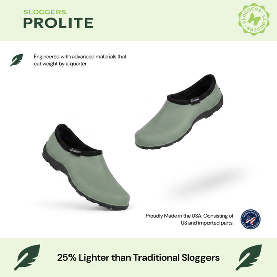 Sloggers Men's ProLite Slip-Ons in Sage