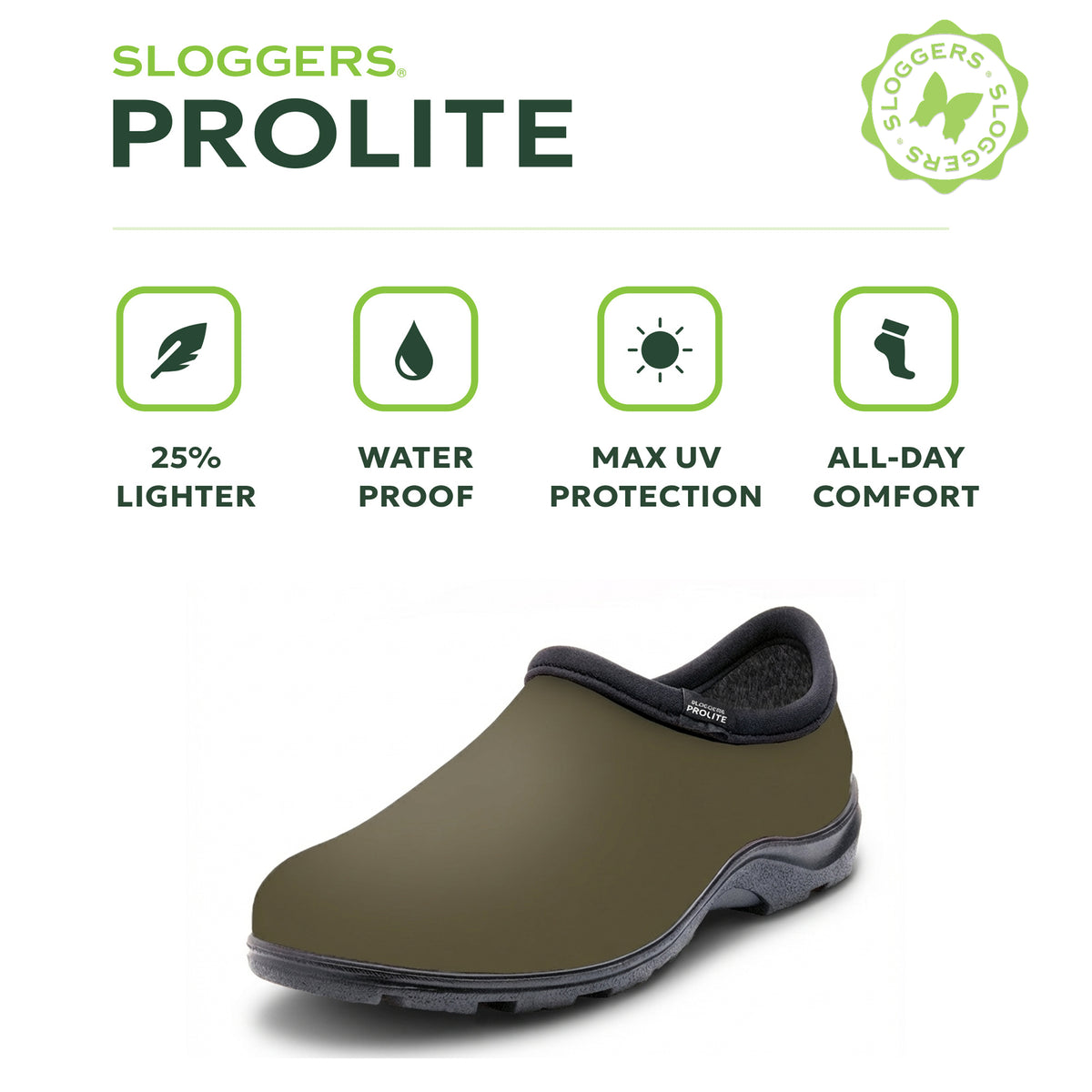 Sloggers Men's ProLite Slip-Ons in Mocha