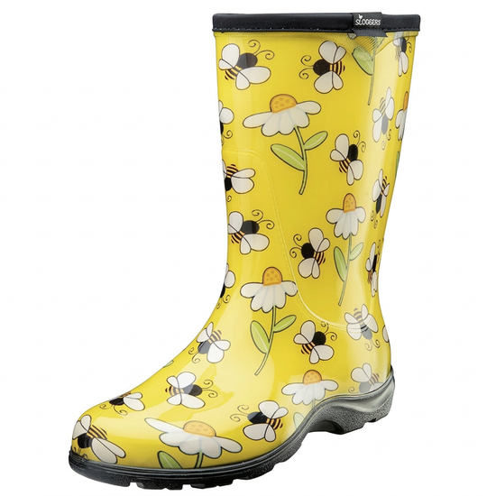 Sloggers Women's Mid-Calf 10" Boot in Bee Yellow