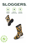 Sloggers Women's Mid-Calf 10" Boot in Black-White Polka Dot