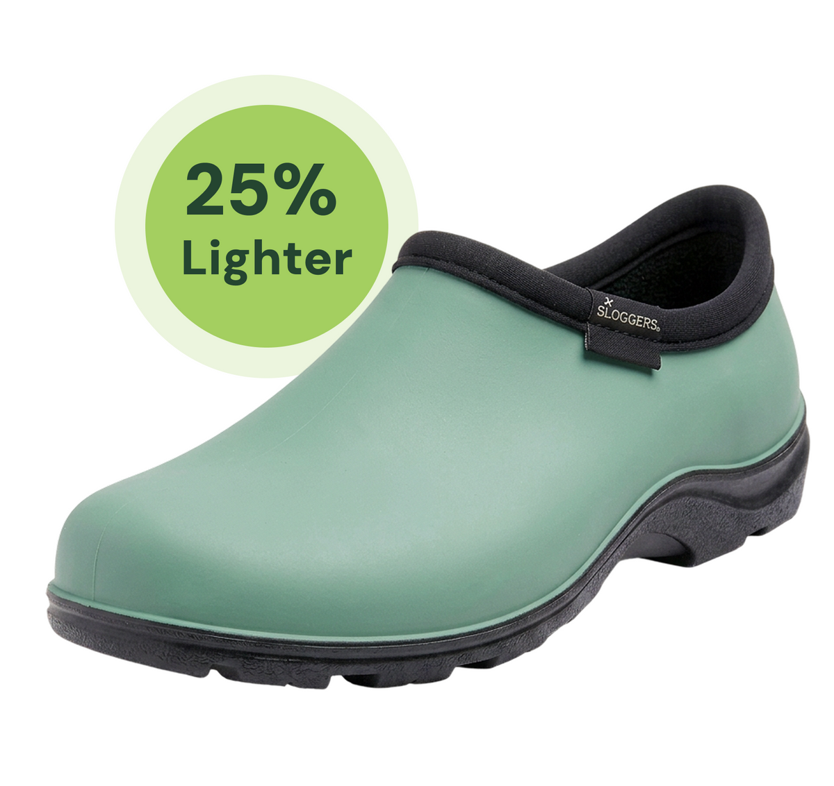 Sloggers Men's ProLite Slip-Ons in Rainforest Green