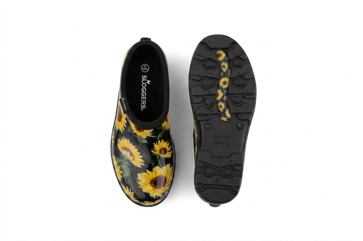 Sloggers Women's Original Garden Shoe in Meadow Black